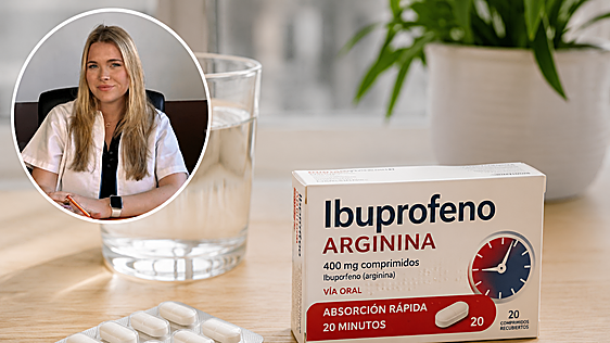 Carlota Serra, farmacéutica: «Siempre recomiendo ibuprofeno con arginina porque se absorbe en solo 20 minutos»