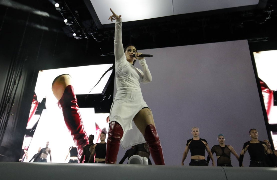 Rosalía, en su concierto en Sevilla