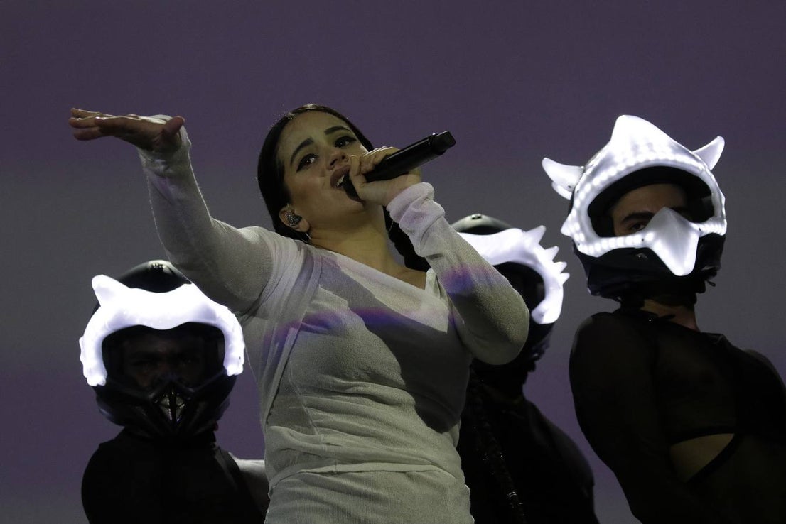 Rosalía, en su concierto en Sevilla