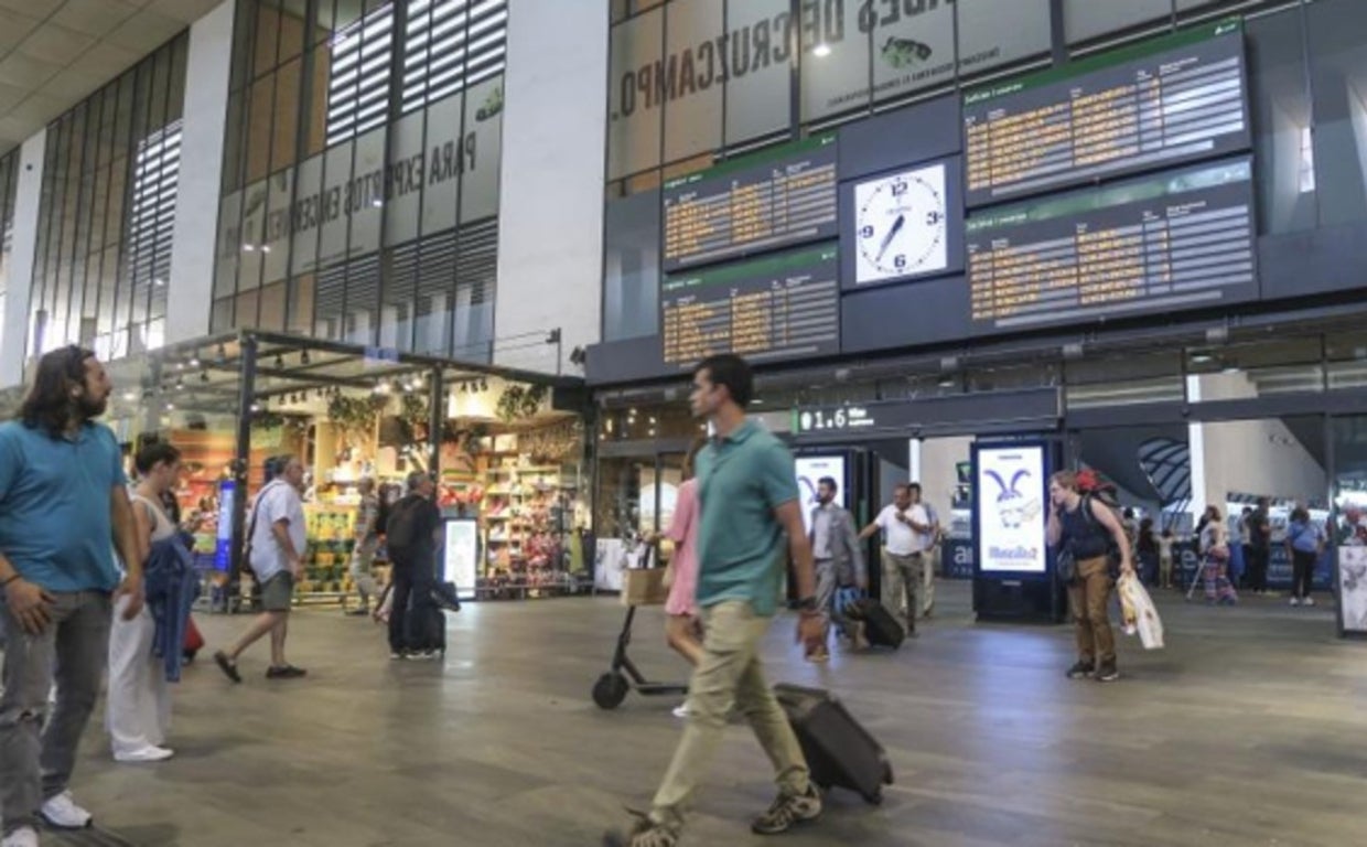 Hall de la estación de Santa Justa de Sevilla