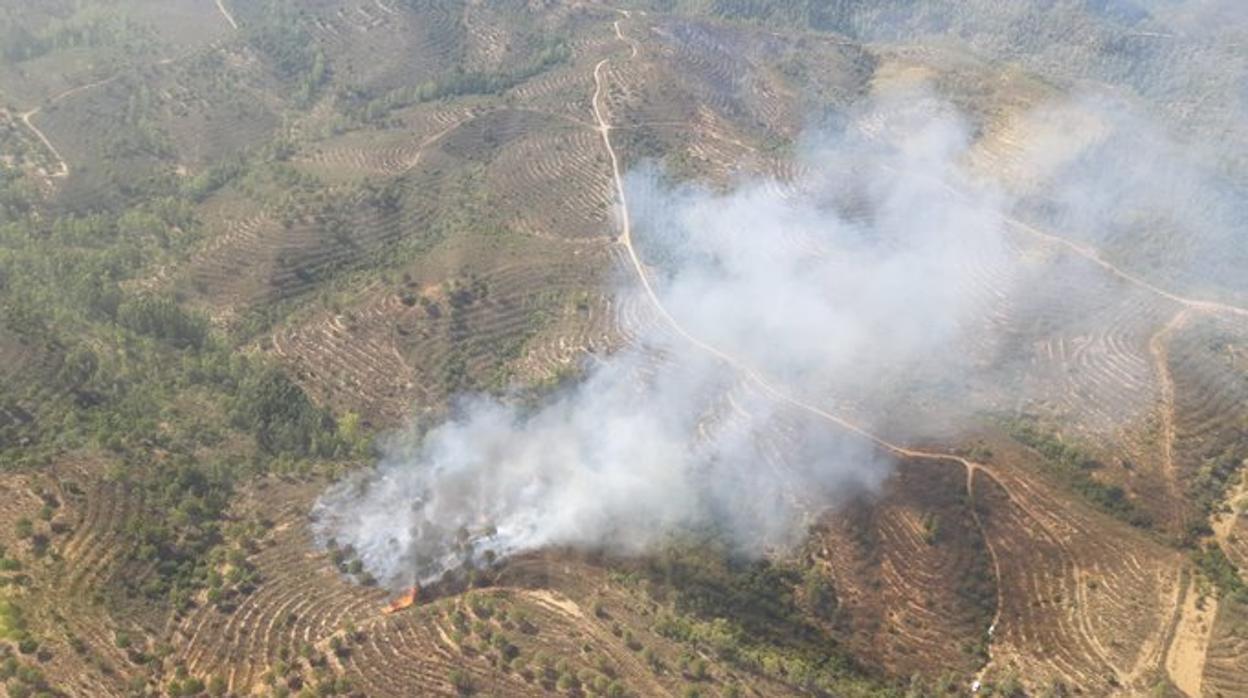 Estabilizado el incendio provocado de Aznalcóllar