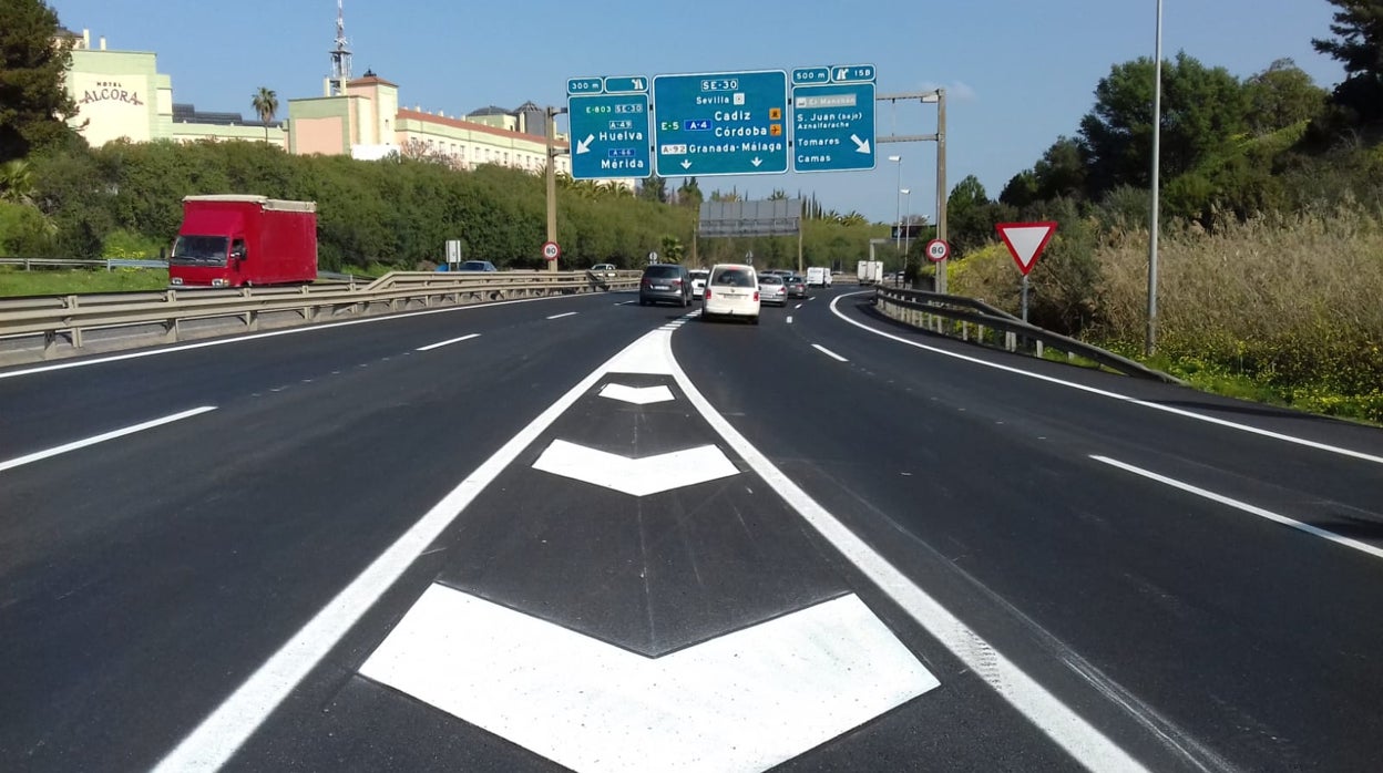 La Junta construirá un carril BUS-VAO desde el parque PISA de Mairena del Aljarafe hasta la SE-30