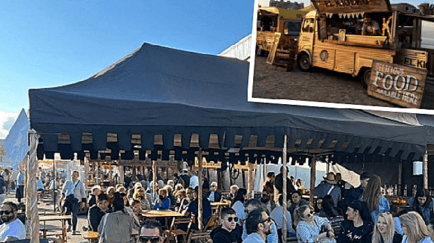 Zona gastronómica del festival