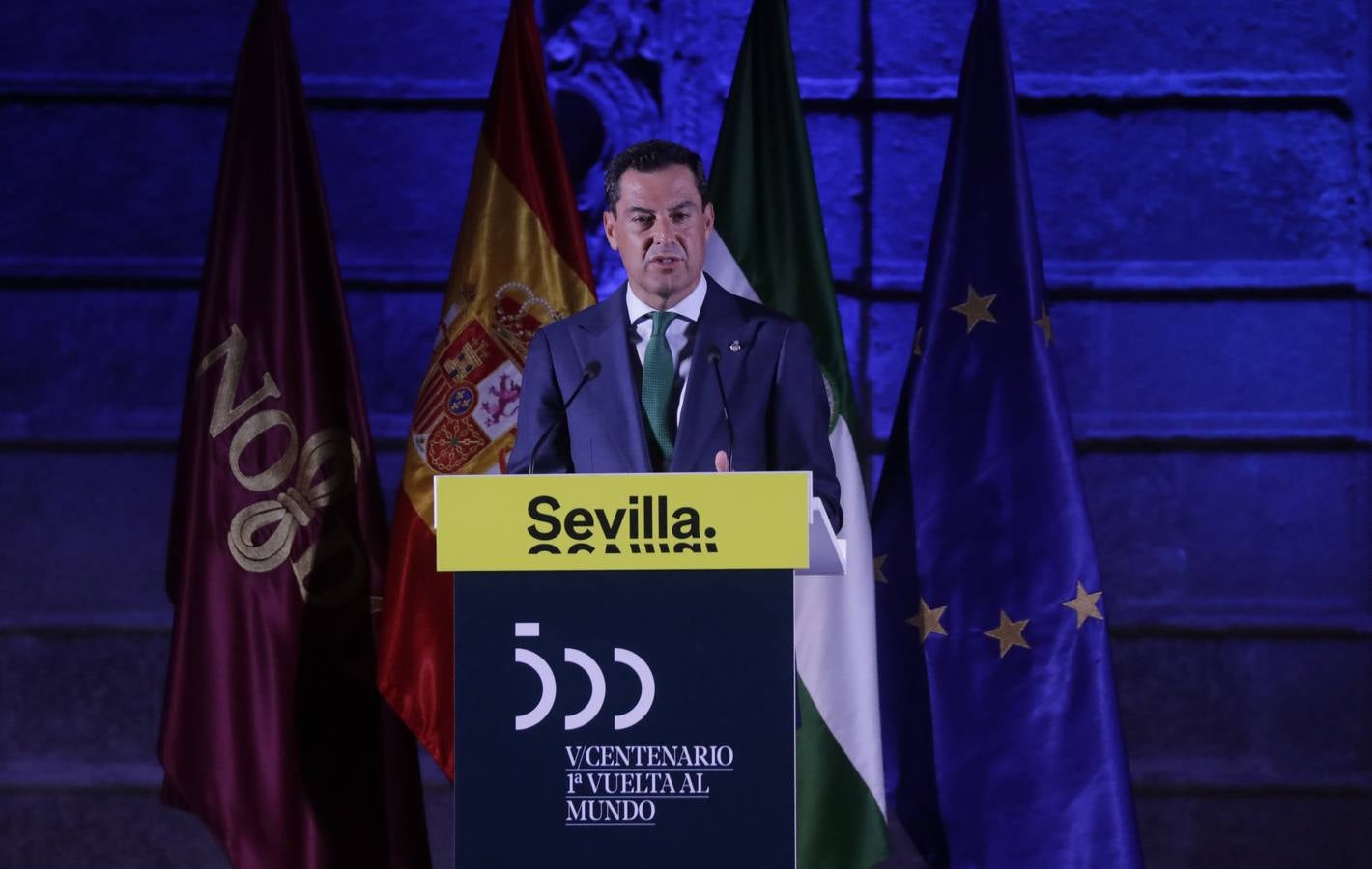 El Rey Felipe VI preside los actos de clausura del V Centenario de la I Vuelta al Mundo en el Real Alcázar de Sevilla