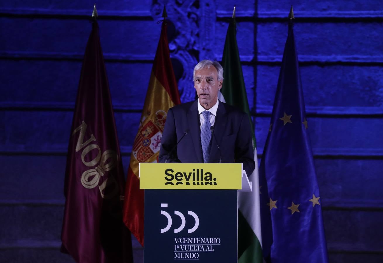 El Rey Felipe VI preside los actos de clausura del V Centenario de la I Vuelta al Mundo en el Real Alcázar de Sevilla
