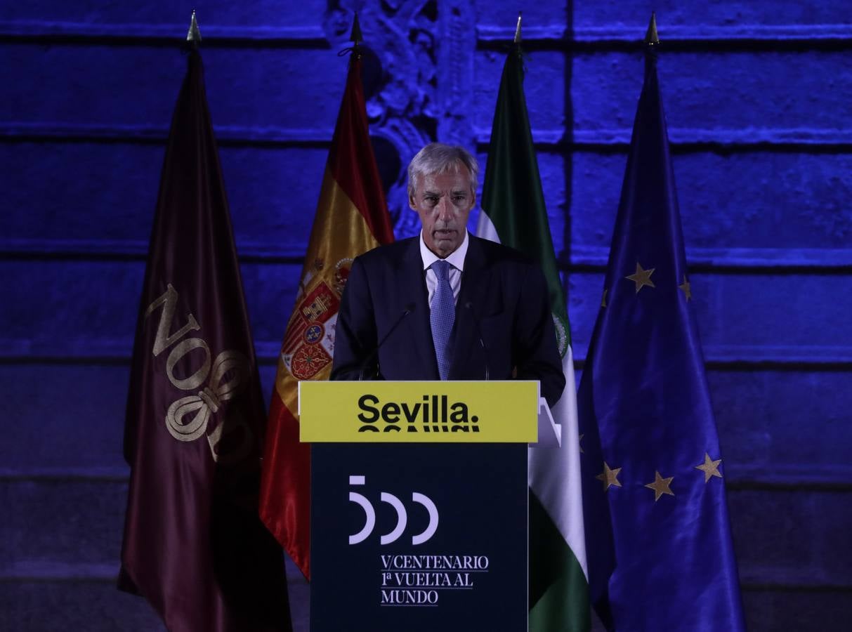 El Rey Felipe VI preside los actos de clausura del V Centenario de la I Vuelta al Mundo en el Real Alcázar de Sevilla