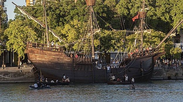 Elcano regresa a Sevilla cinco siglos después