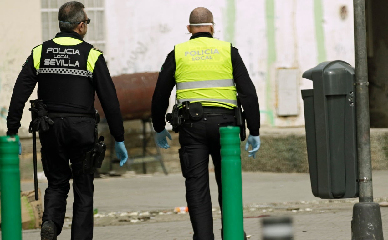 Imagen de archivo de la Policía Local de Sevilla en el Polígono Sur