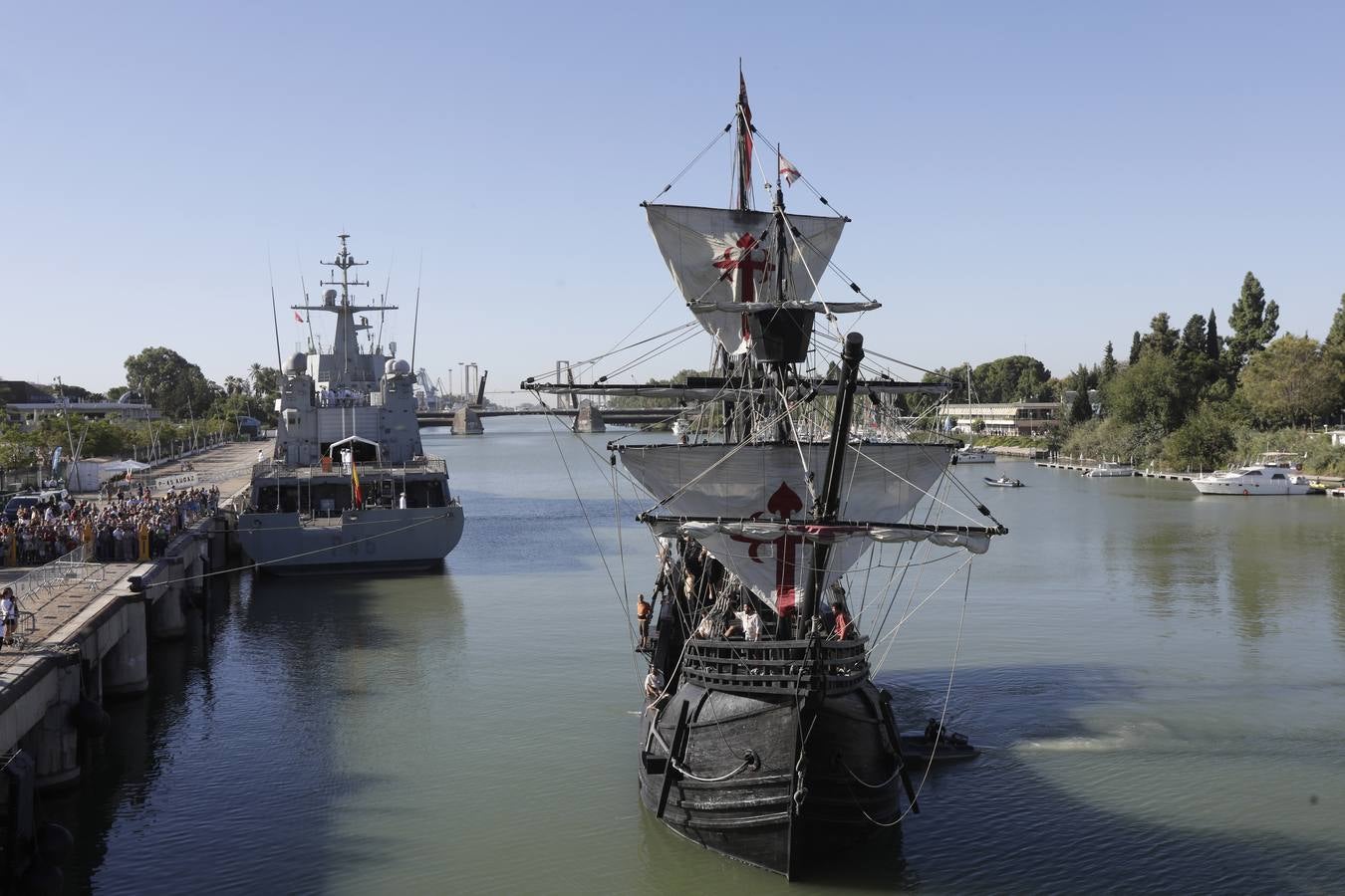 La nao Victoria vuelve a Sevilla cinco siglos después