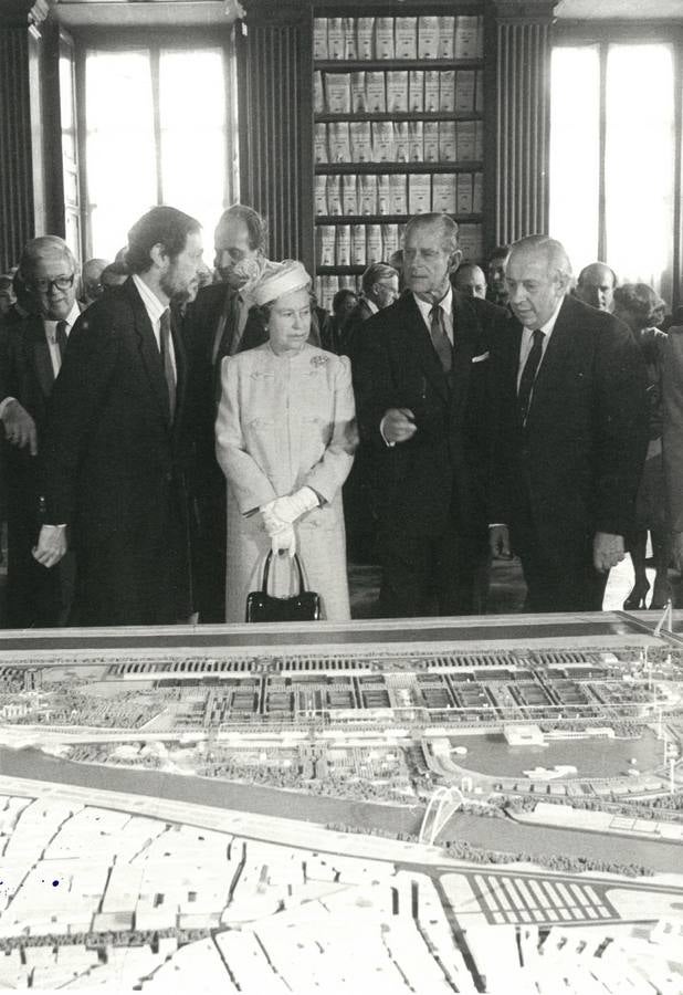Visita de la Reina Isabel II y el Duque de Edimburgo a Sevilla en 1988