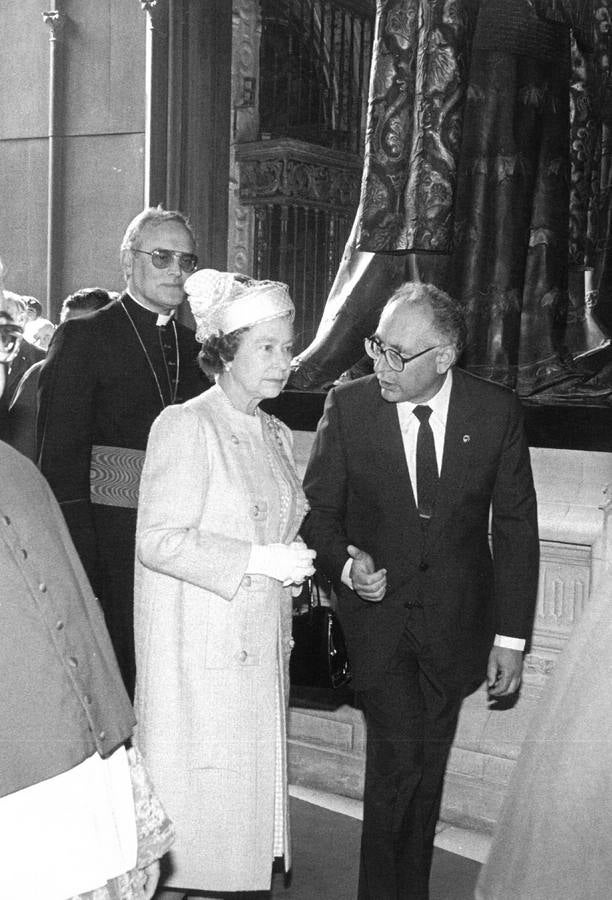 Visita de la Reina Isabel II y el Duque de Edimburgo a Sevilla en 1988