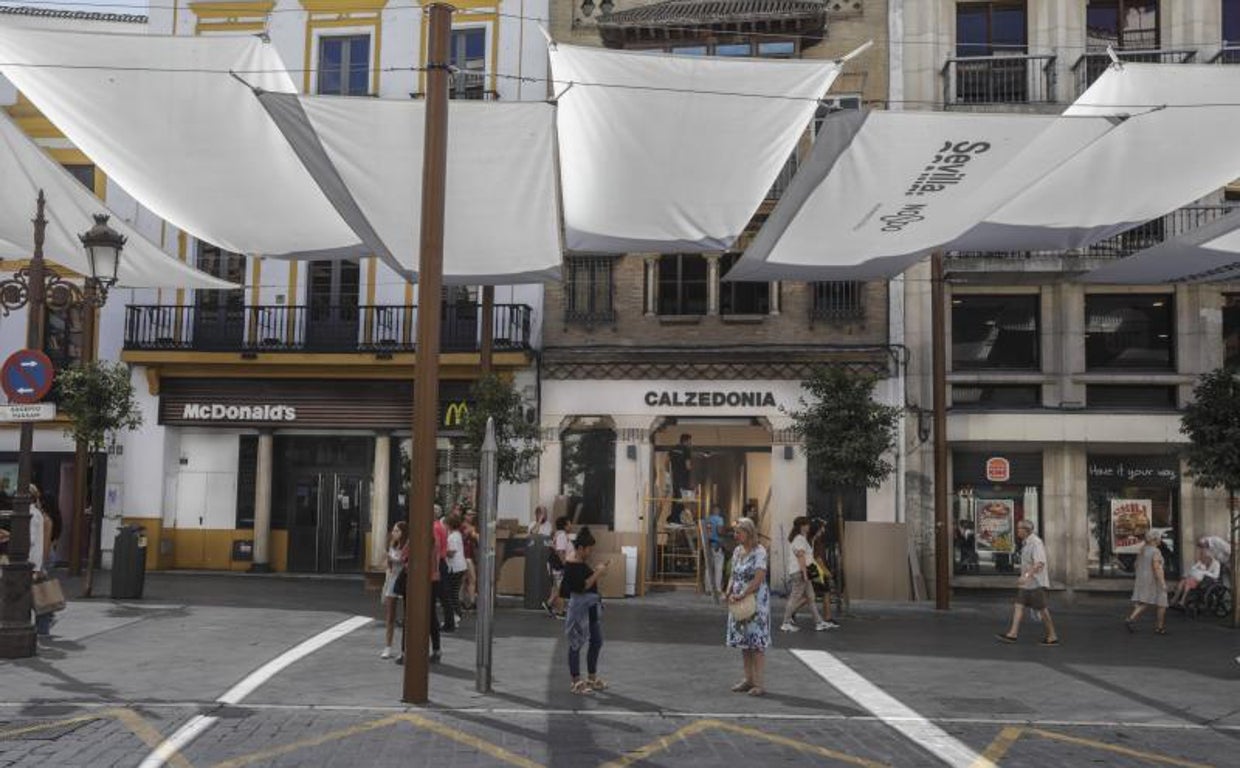 Franquicias en la plaza de la Campana