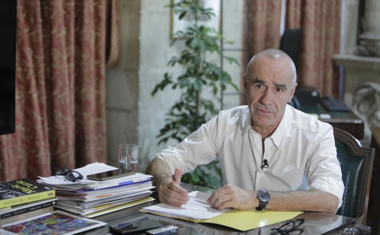 El alcalde de Sevilla, Antonio Muñoz, durante la entrevista concedida a ABC la pasada semana
