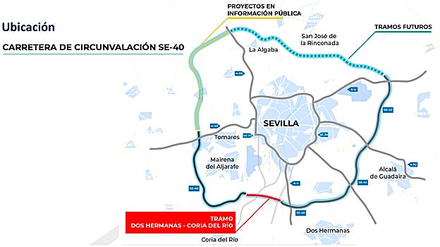 El Gobierno admite que el túnel de la SE-40 es viable pero lo descarta por caro