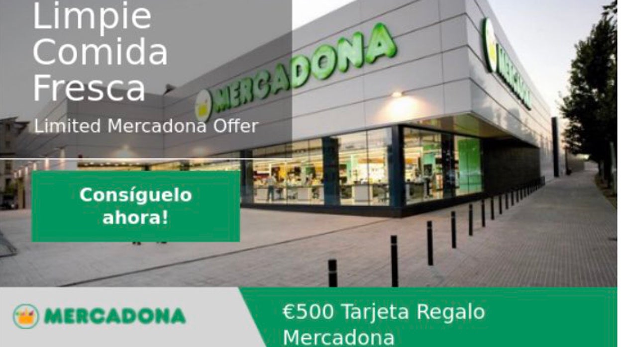 Mercadona alerta de una estafa en redes que anuncia el regalo de un bono en metálico