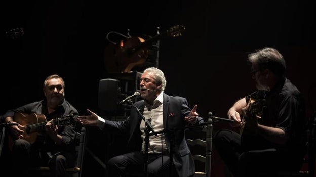 Segundo Falcón junto a Manolo Franco y Paco Jarana