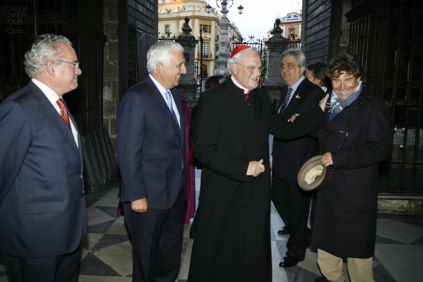 Quintero con Álvaro Ybarra, Santiago Herrero y Carlos Amigo Vallejo