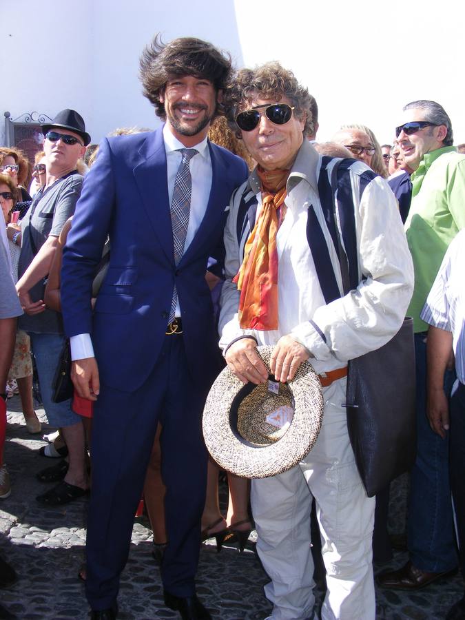 Con el cantante Manuel Lombo