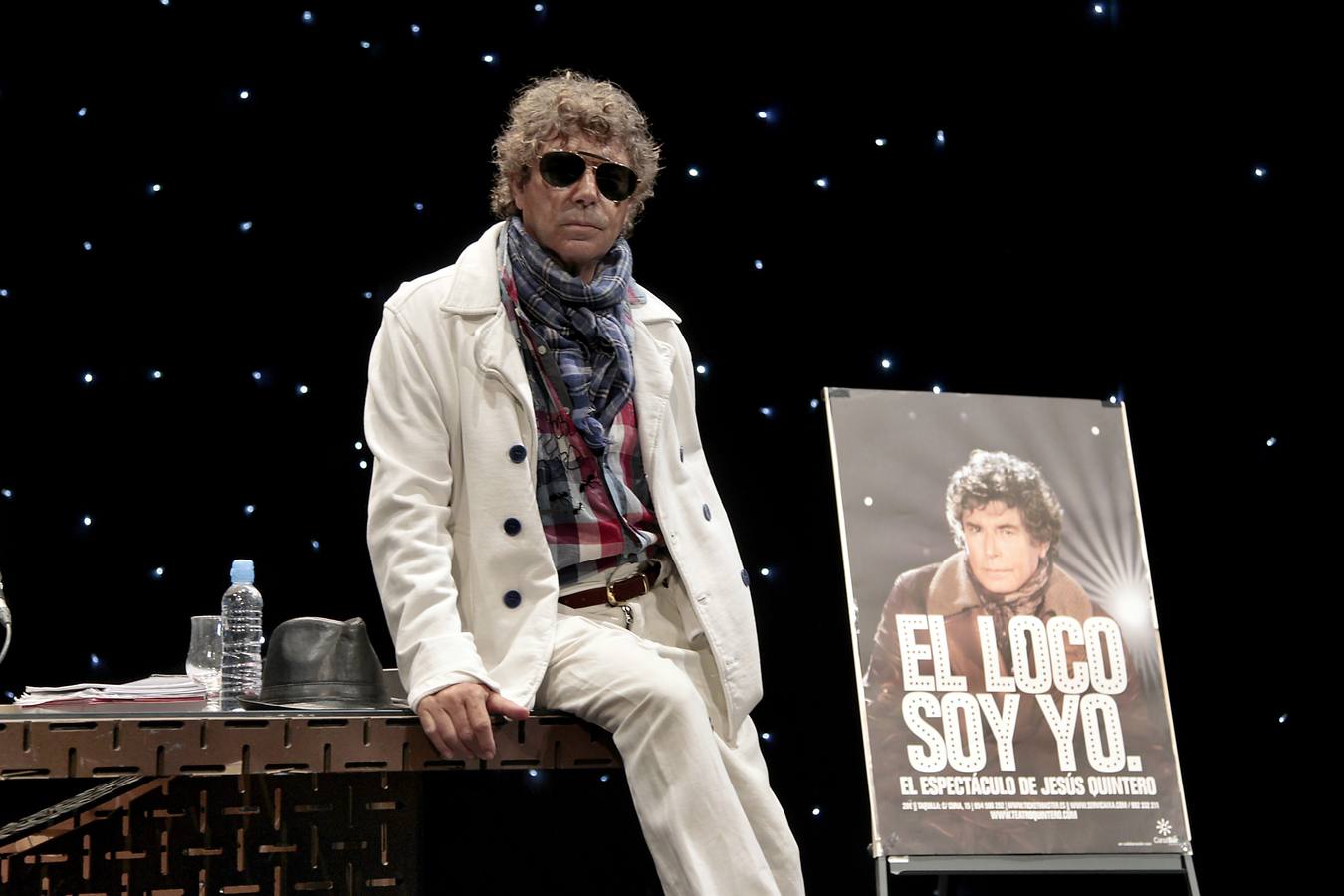 Posando durante la presentación de su espectáculo 'El loco soy yo'