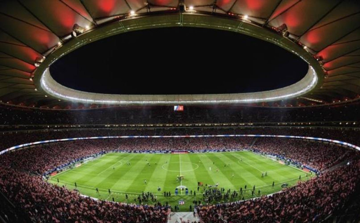 El estadio Metropolitano durante un partido del Atlético de Madrid
