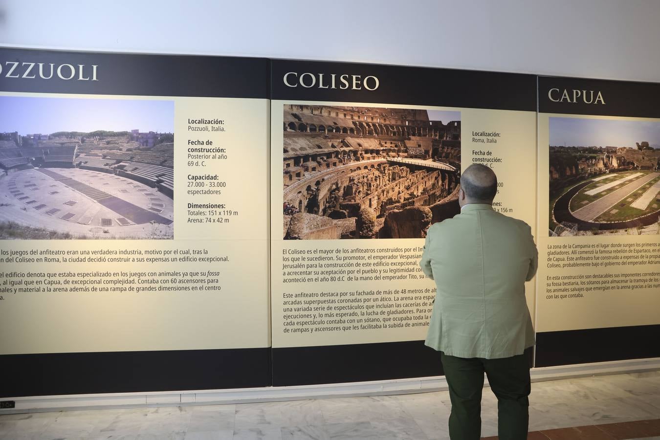 Inauguración de la exposición 'Un coloso para Itálica'.