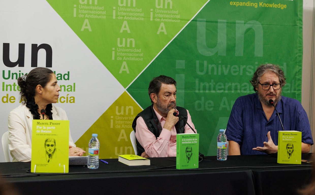 Marie Grangeon-Mazat, Mauro Armiño y David González Romero