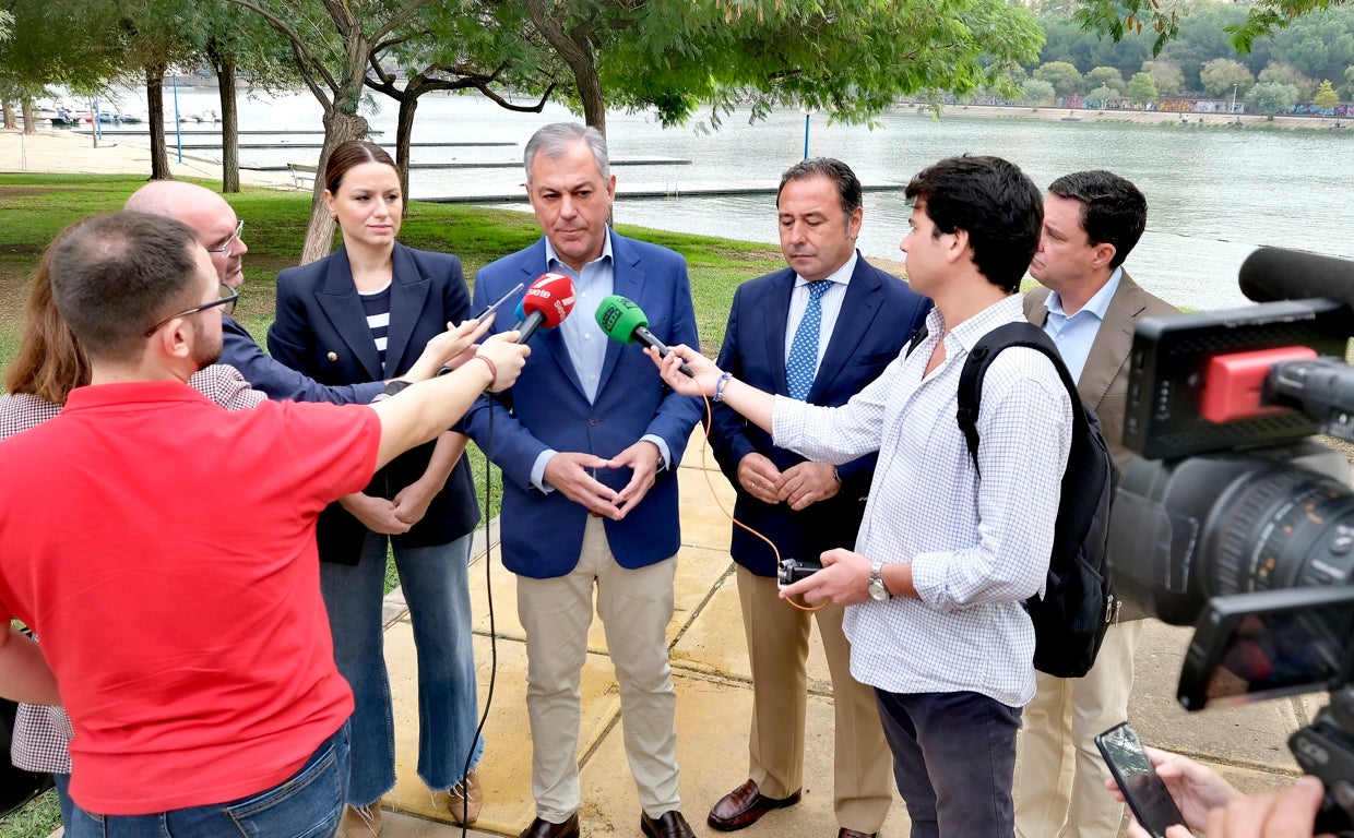 José Luis Sanz, en un encuentro con los medios este lunes