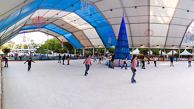 La pista de hielo gigante que se instalará en el Muelle de las Delicias