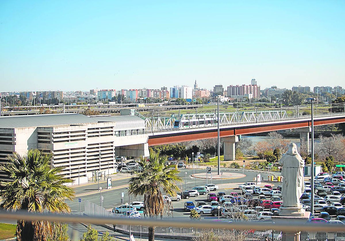 Vista aérea del metro por Sanjuan