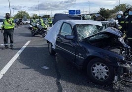 Una fallecida en una colisión en la SE-40, a la altura de Alcalá de Guadaíra