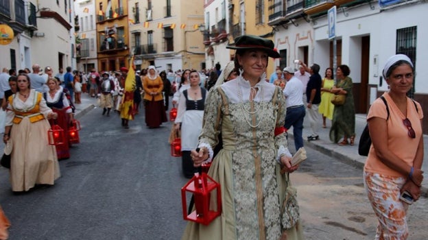 Imagen de las cortesanas que acompañan al Tercio de Olivares