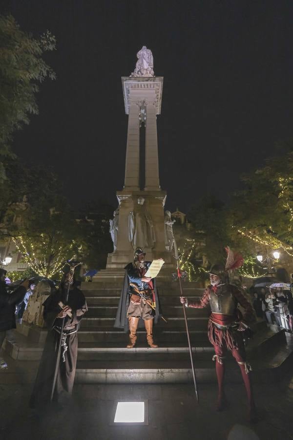 Un momento del desfile de Tercio de Olivares por las calles de Sevilla