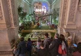 El belén del Arquillo, vergel navideño de Parques y Jardines