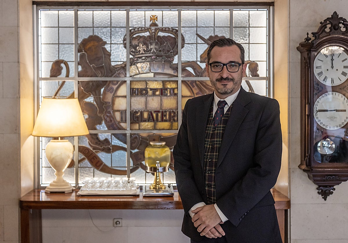 Carlos Reyes, en el Hotel Inglaterra