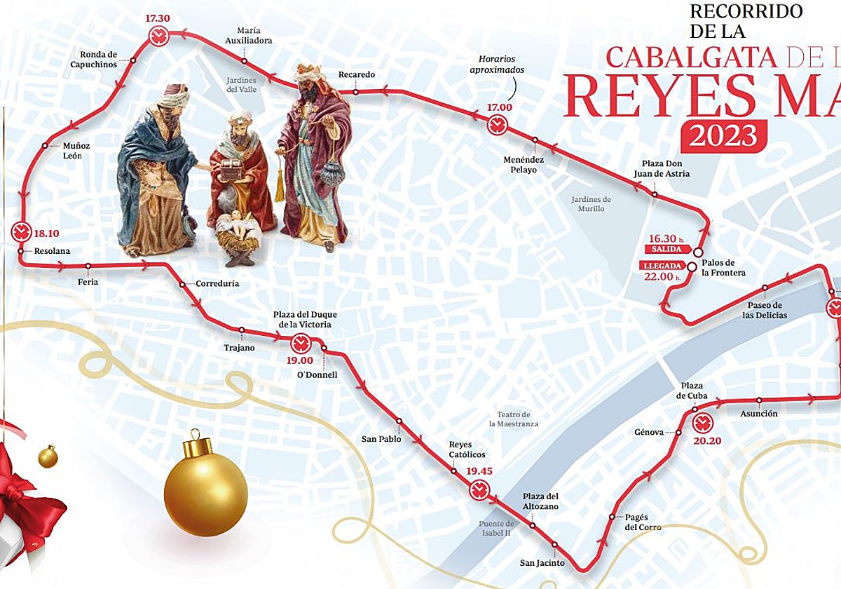Cabalgata Reyes Magos Sevilla 2023: recorrido, horarios y todo lo que hay que saber