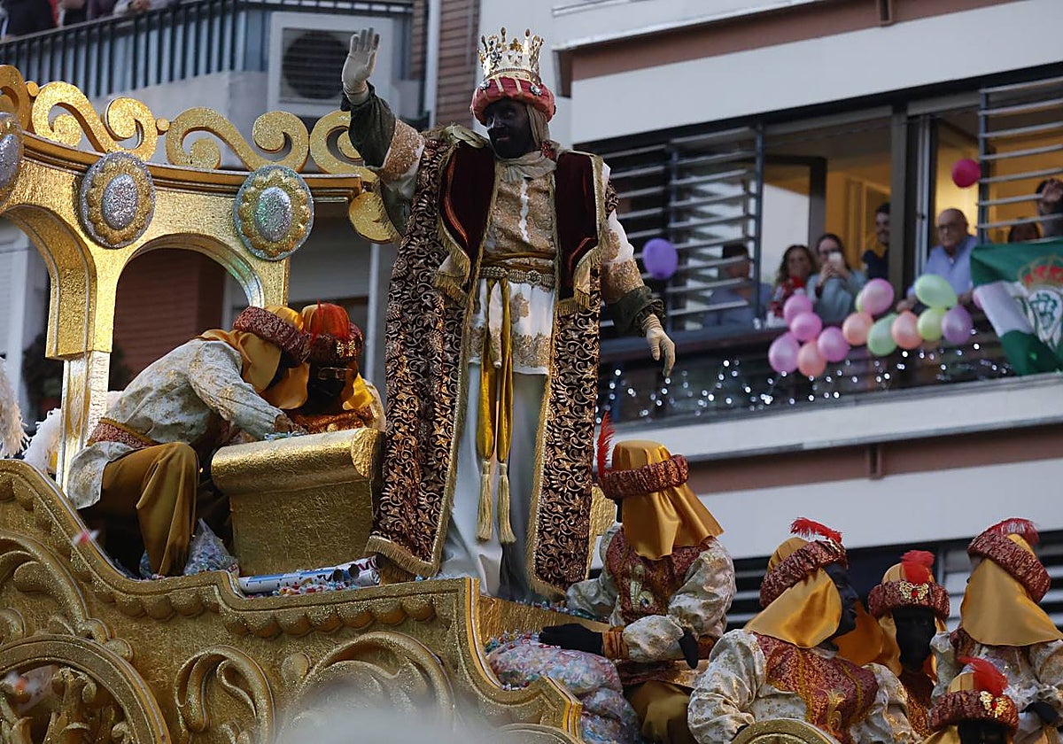 La Cabalgata de Reyes Magos de Sevilla, durante su recorrido en 2022