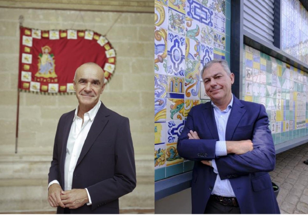 Antonio Muñoz y José Luis Sanz, candidatos del PSOE y el PP a la Alcaldía de Sevilla