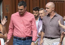 Antonio Muñoz recibe a Pedro Sánchez con halagos a su forma de atajar la crisis económica