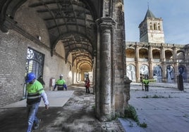 En imágenes, comienzan las obras de restauración del Monasterio de San Jerónimo