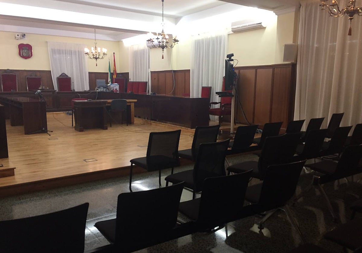 Sala de vistas de la Audiencia de Sevilla, en una imagen de archivo