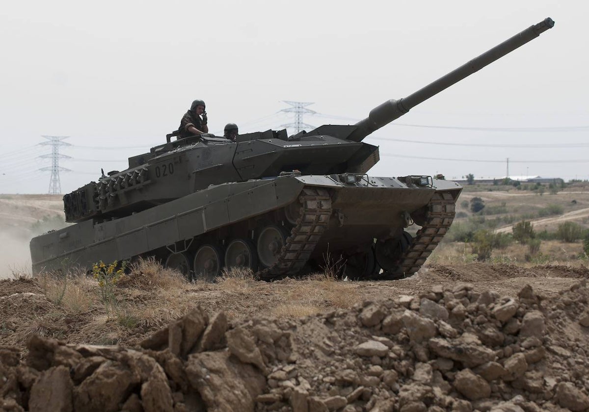 Tanque Leopard en Colmenar Viejo (Madrid)
