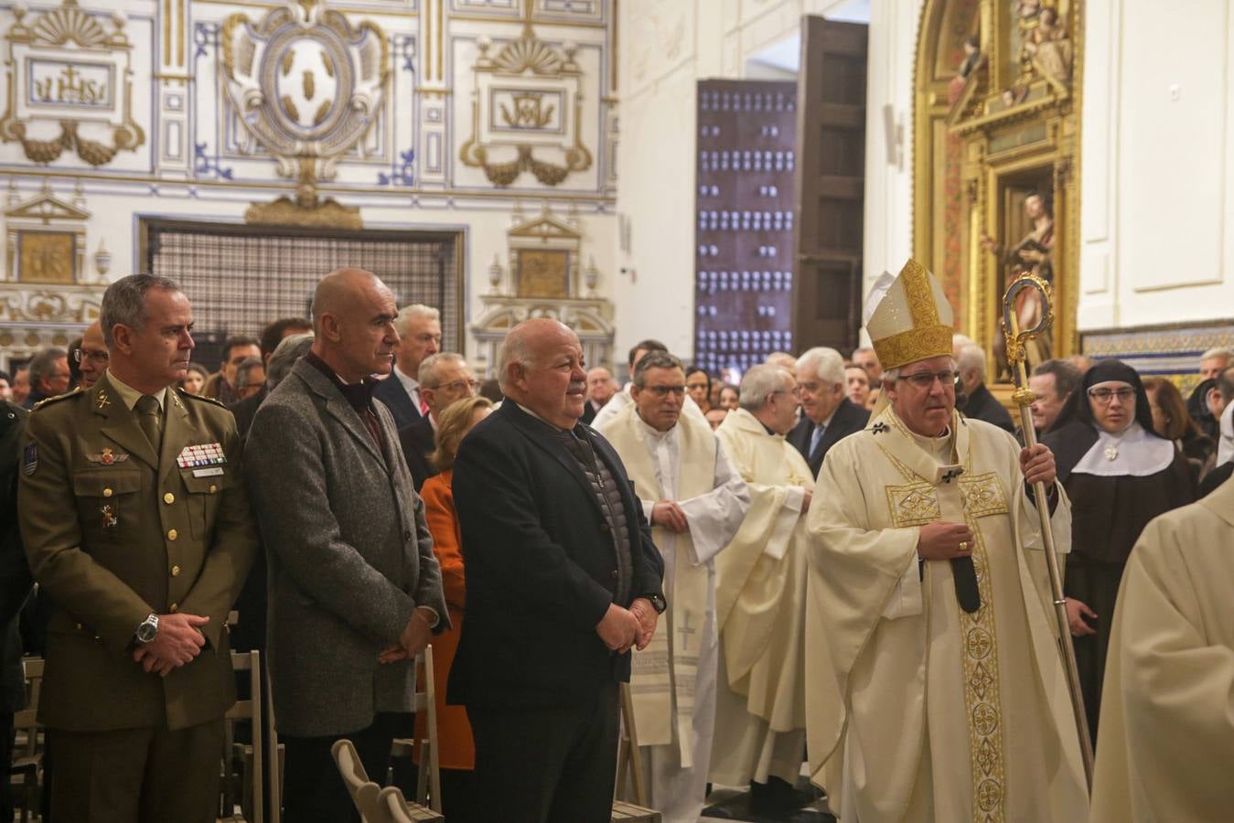 Monseñor José Ángel Saiz Meneses bendijo este viernes la iglesia del convento de Santa Clara, que abre al público tras su restauración