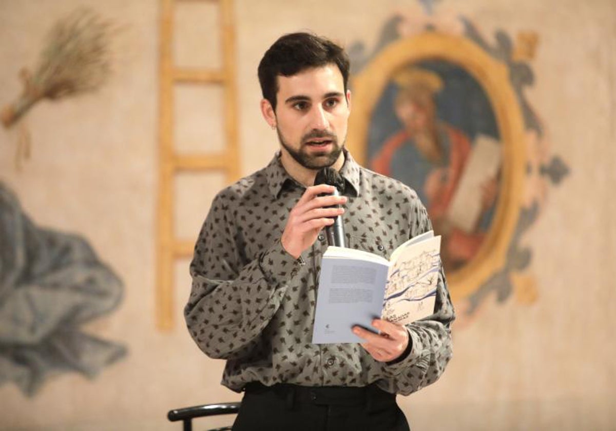 Juan Gallego Benot durante la presentación de 'Las cañadas oscuras'