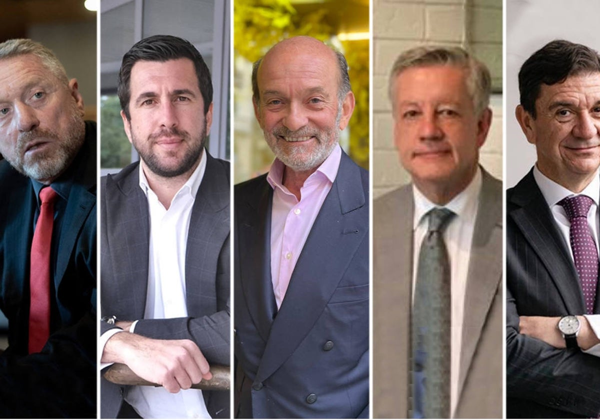 Robert Mondéjar (RCP/Sinclair), Enrique Riquelme (Cox Energy), Miguel Zorita (Nox), Salvador Rivero (Ultramar) y Juan Antonio Acedo (Urbas)