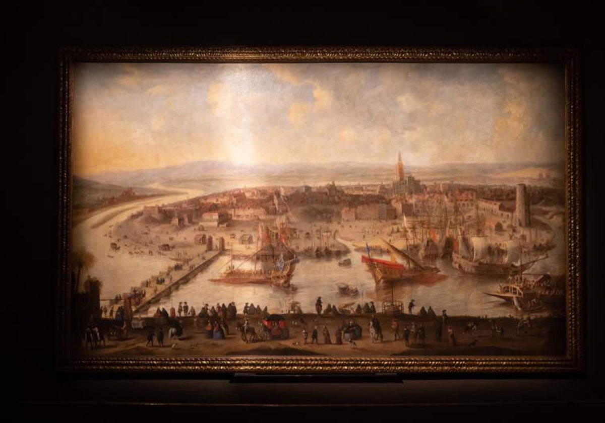 El cuadro 'Vista de Sevilla', en la fundación Focus - Loyola