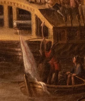 Imagen secundaria 2 - Los galeones, la visión de las Atarazanas y el Arenal de Sevilla o del río Guadalquivir forman parte del cuadro