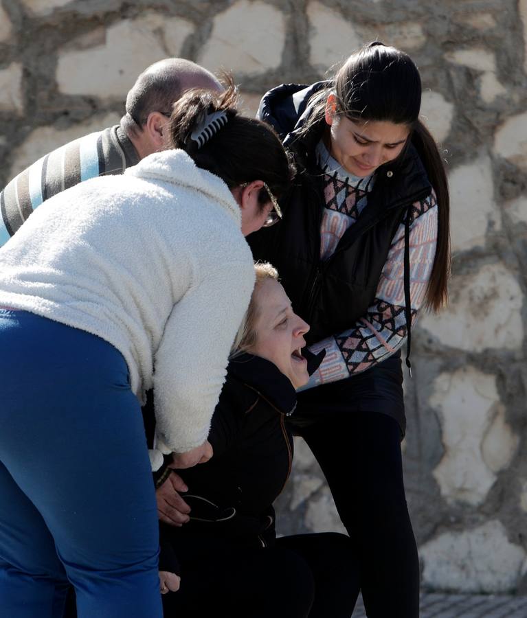 En imágenes, tensión durante la reconstrucción del crimen de El Rubio