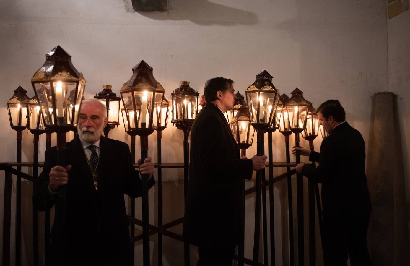 El tradicional viacrucis de la Pía Unión en la Casa de Pilatos