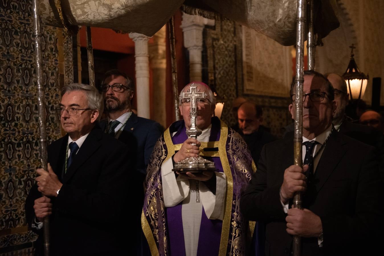 El tradicional viacrucis de la Pía Unión en la Casa de Pilatos