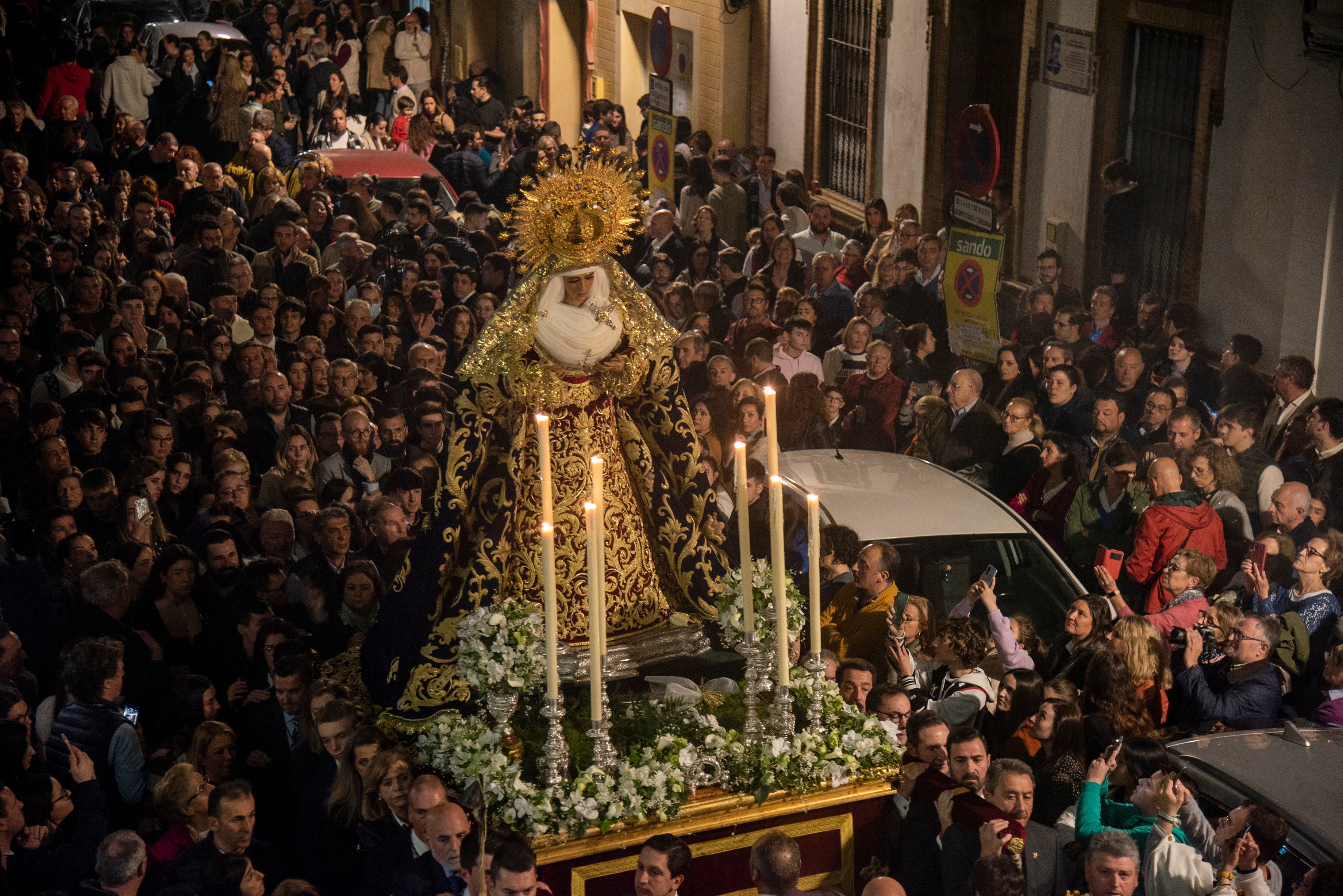 El traslado de la Esperanza de Triana a Santa Ana